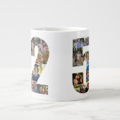 Grande Tasse Photo Collage Numéro 52 - 52e anniversaire (Devant)