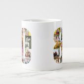 Grande Tasse Photo Collage Numéro 80 - 80e anniversaire (Devant)