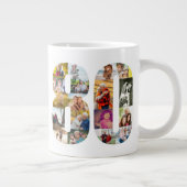 Grande Tasse Photo Collage Numéro 80 - 80e anniversaire (Droite)