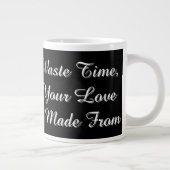 Grande Tasse Photo de chat, Texte, Remplaçable, (Droite)