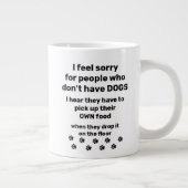 Grande Tasse Photo de Funny Dog Lover (Droite)