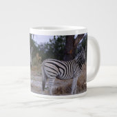 Grande Tasse Photo Double Regard Zèbre (Devant droit)