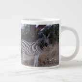 Grande Tasse Photo Double Regard Zèbre (Droite)