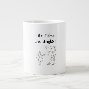 Grande Tasse Photo Like Père Like fille/fils