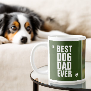 Grande Tasse Photo Meilleur Papa Chien de la Fête des Pères