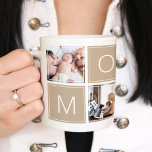 Grande Tasse Photo Mommy moderne Collage personnalisé Géant Caf<br><div class="desc">Customisez cette tasse avec vos propres photos et offrez-la en cadeau! !</div>