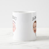 Grande Tasse Photo personnelle du visage Mug, cadeau de la fête (Devant)