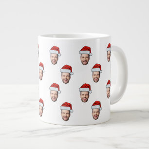 Grande Tasse Photo sur mesure Santa Hat Cadeau de Noël