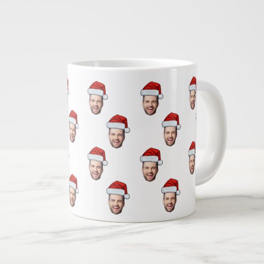 Grande Tasse Photo sur mesure Santa Hat Cadeau de Noël (Devant droit)