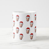 Grande Tasse Photo sur mesure Santa Hat Cadeau de Noël (Devant)