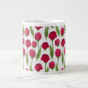 Grande Tasse Photographie de fleurs florales élégantes tulipe e