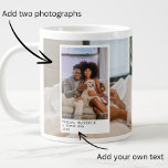 Grande Tasse Photos personnalisées et texte<br><div class="desc">Photos personnalisées et Texte - Photo keepsaké géant mug de Ricaso - ajoutez vos propres photos et texte - photo keepsaké cadeaux</div>