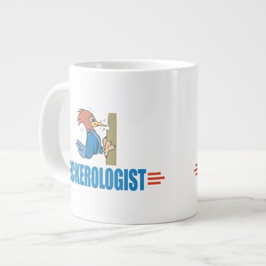 Grande Tasse Pic amusant à observer les oiseaux (Devant gauche)