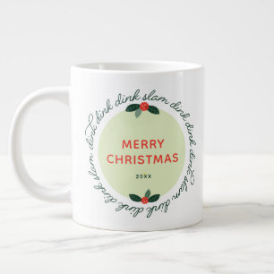 Grande Tasse Pickleball Noël Custom Année Wire