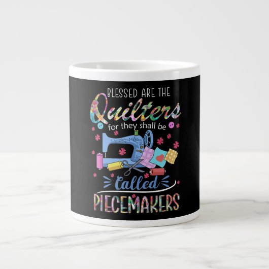 Grande Tasse Piecemakers Piecemakers Quilting Idées de couture (Devant)