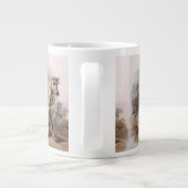 Grande Tasse Pieds-Noirs indiens sur cheval arabe pourchassés (Dos)