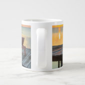 Grande Tasse Pier surplombe l'océan, Belize (Dos)