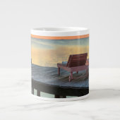 Grande Tasse Pier surplombe l'océan, Belize (Devant)