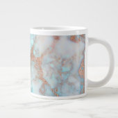 Grande Tasse Pierre De Marbre Bleu Gris Et Parties scintillant  (Droite)