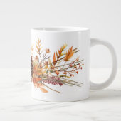 Grande Tasse Pinecones rustiques et feuilles d'automne enflammé (Droite)