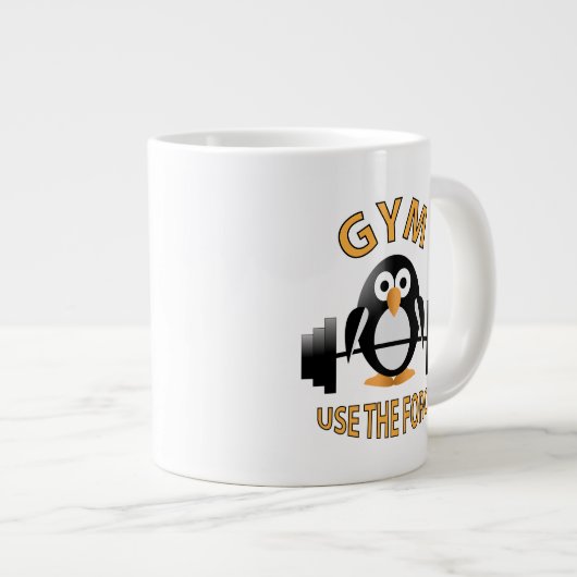 Grande Tasse Pingouin avec cloche (Devant droit)