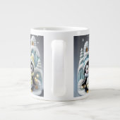 Grande Tasse Pingouin de Noël en boîte de Noël 3D (Dos)