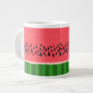 Grande Tasse Pink and Green Watermelon