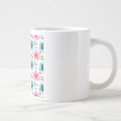Grande Tasse Pink & Blue Floral Seamless Pattern (Droite)