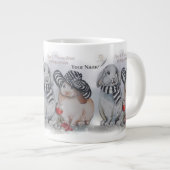 Grande Tasse "Pipa & Marlow" Boganhues Print (Devant droit)