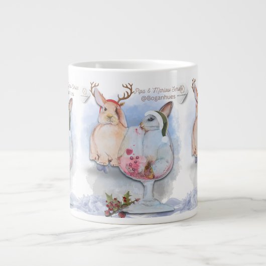 Grande Tasse Pipa & Marlow Series Boganhues Print (Devant)