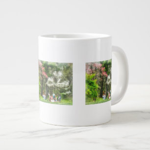 Grande Tasse Pique-nique sous les arbres à fleurs