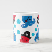 Grande Tasse Pirate Octopus, Motif Octopus, Mer, Votre Nom (Devant)