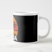 Grande Tasse Plage d'été d'Aruba Vintage Palm Trees (Droite)