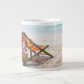 Grande Tasse Plages tropicales | Chaise de plage sur sable (Devant)