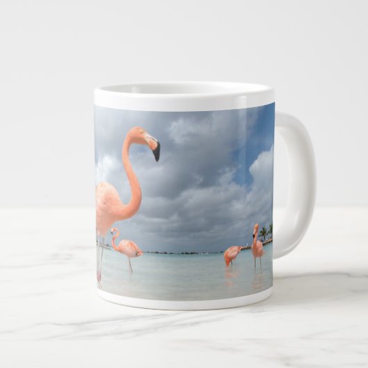 Grande Tasse Plages tropicales | Flamants roses Beach, Aruba (Devant droit)