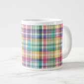 Grande Tasse Plaid au printemps/Pâques/tartan (Devant droit)