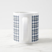 Grande Tasse Plaid blanc bleu 1 (Dos)