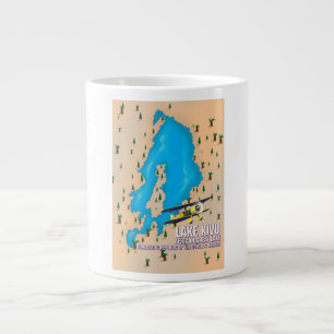 Grande Tasse Plan de voyage du lac Kivu Great African lake.