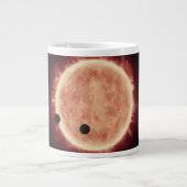 Grande Tasse Planètes Transitant Red Nwarf Star Dans Trappist-1 (Devant)