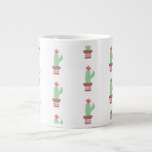Grande Tasse Plante de cactus moderne en pot simple (Devant)