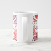 Grande Tasse Playful Love Doodle Illustration (Dos)