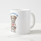 Grande Tasse Please Adopt Me – Cute Rescue Dog Illustration wit (Devant droit)