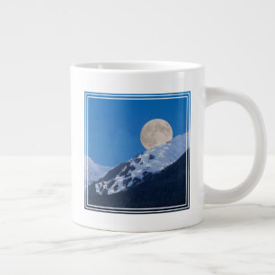 Grande Tasse Pleine lune sur la station de ski Alyeska, Alaska