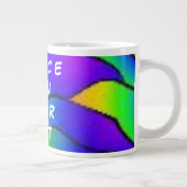 GRANDE TASSE PLUM COULEUR ROSE FLOWER PEACE ART (Droite)