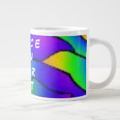 GRANDE TASSE PLUM COULEUR ROSE FLOWER PEACE ART (Droite)