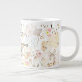 Grande Tasse Plutôt Neutre Crème Rose Floral (Droite)