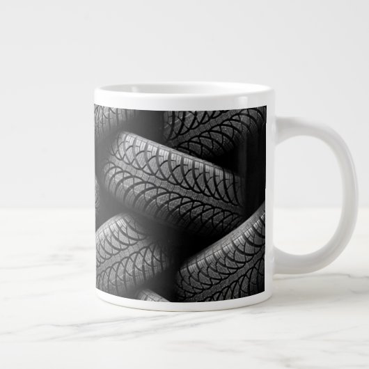 Grande Tasse Pneus de voiture noir (Droite)