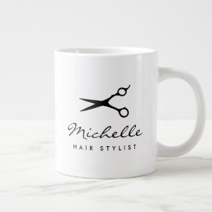Grande Tasse Poils personnalisés nom stylisé extra grand tail