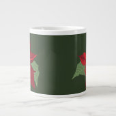 Grande Tasse Poinsettia Flower- Christmas- Ceramic Ornament (Devant)