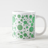 Grande Tasse Point Polka crème émeraude (Droite)